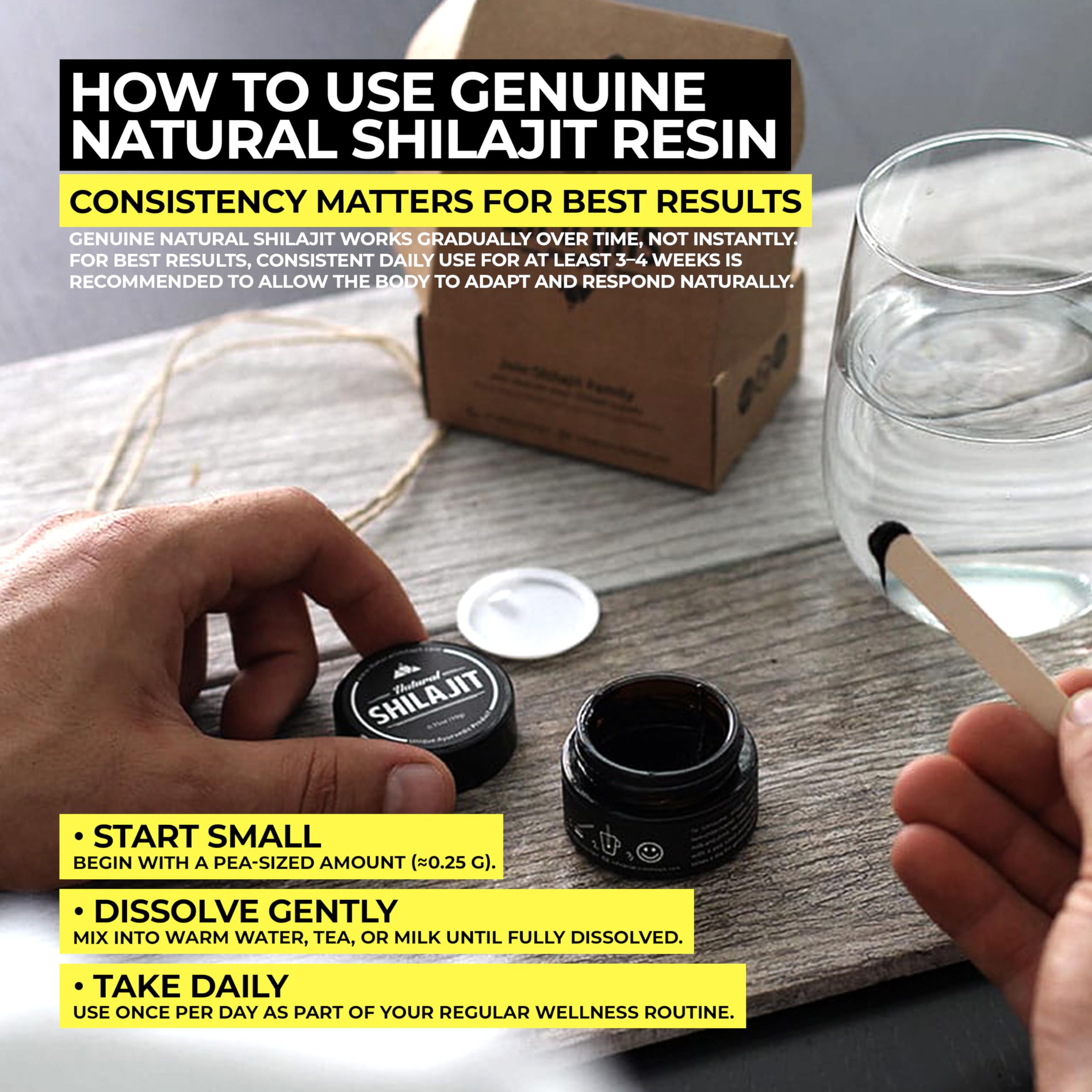 NATURAL SHILAJIT Resin (20g) – Genuine Altai Shilajit, DBP-Verified, Lab Tested
