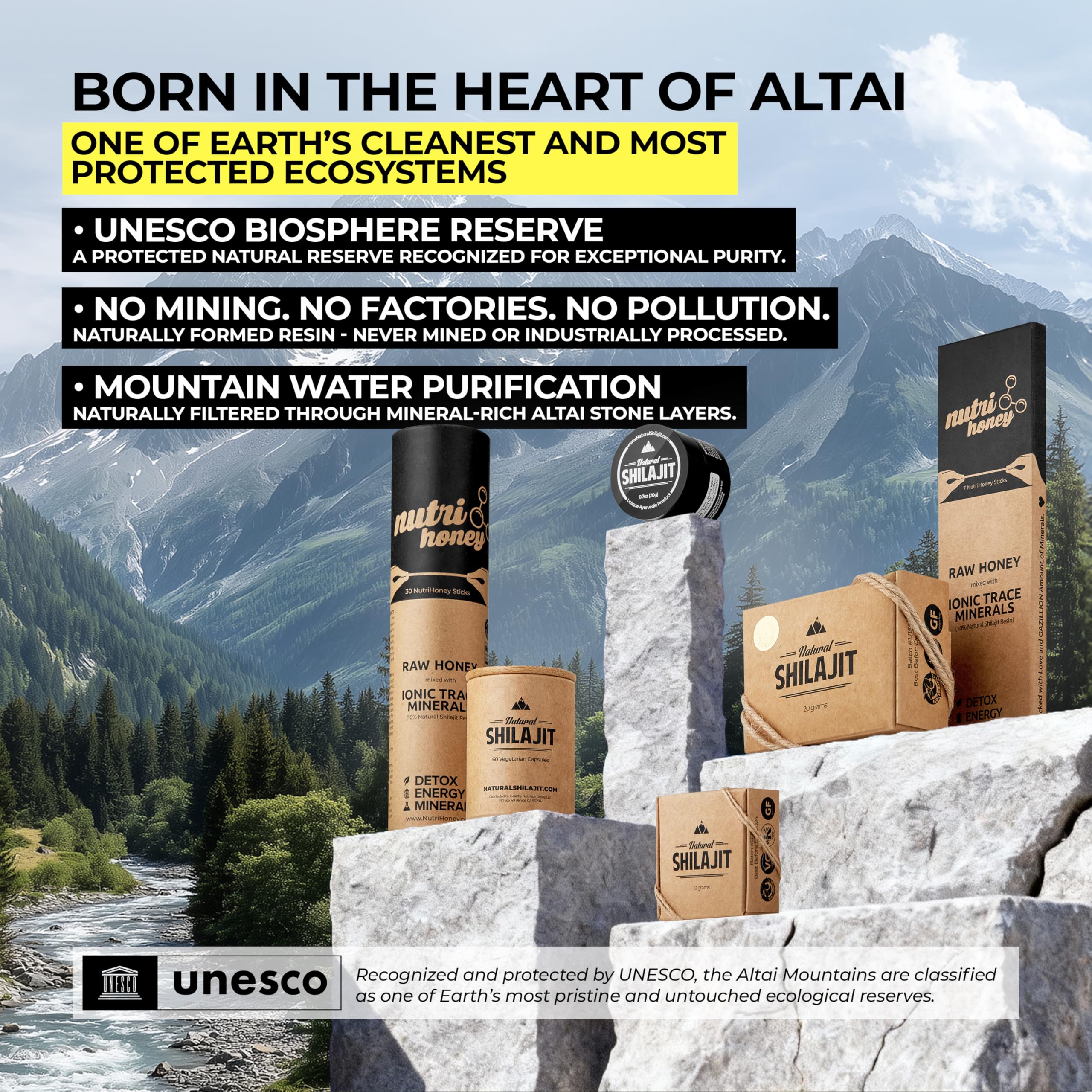 NATURAL SHILAJIT Resin (20g) – Genuine Altai Shilajit, DBP-Verified, Lab Tested