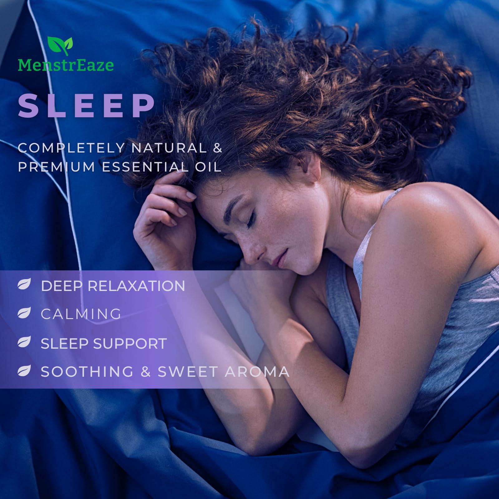 Natural Sleep Essential Oil Roll-On – 100% Natural Relaxation Blend (Lavender, Chamomile, Sweet Orange) 10ml