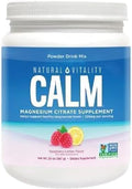 Natural Vitality Calm Magnesium Citrate Powder – Raspberry Lemon, 20 oz