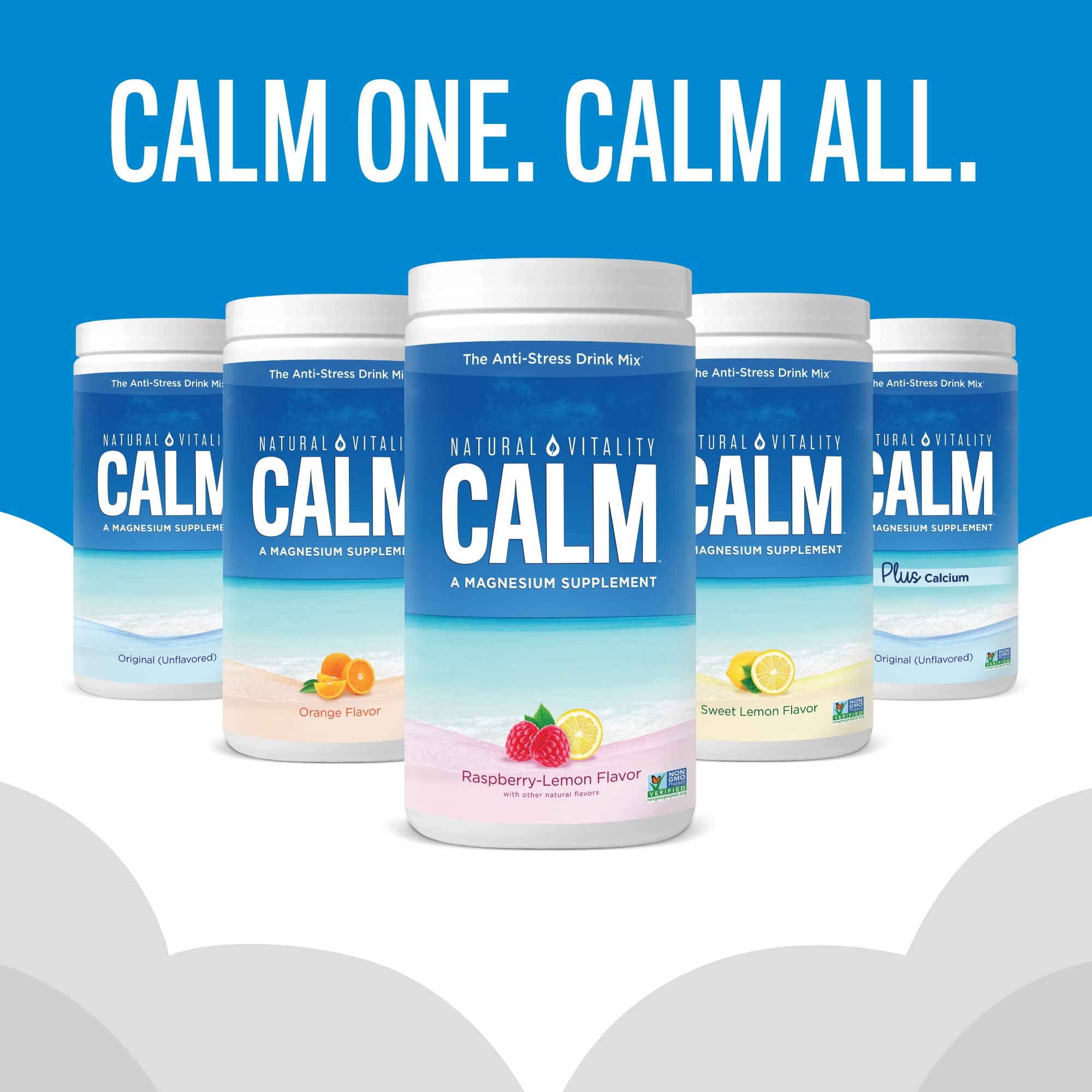Natural Vitality CALM Magnesium Drink Mix – Cherry Flavor, 8 oz | Gluten Free, Vegan, Non-GMO