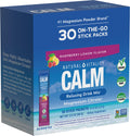 Natural Vitality CALM Magnesium Citrate Drink Mix – Raspberry Lemon, 30 Packets
