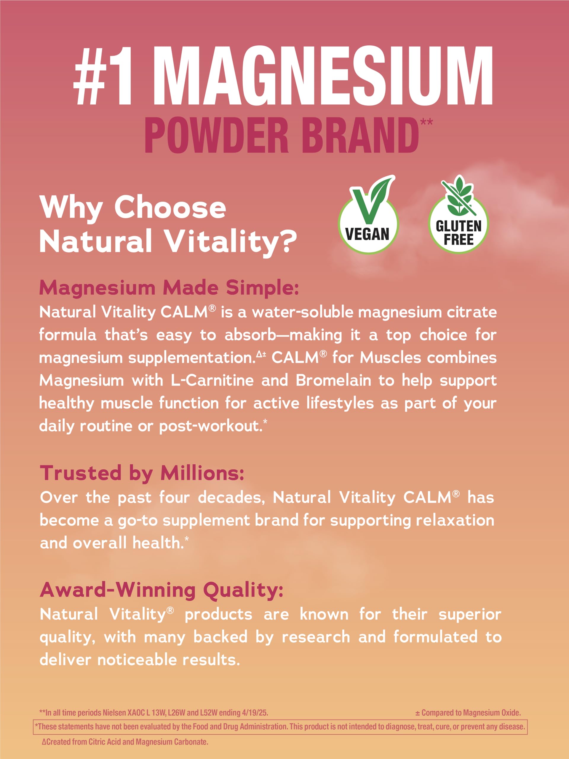 Natural Vitality Calm Specifics Calmful Muscles - Watermelon Powder 6 oz for Tired, Sore or Cramping Muscles