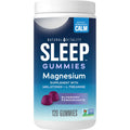 Natural Vitality SLEEP Gummies – Magnesium with Melatonin & L-Theanine (Vegan, Gluten Free) Blueberry Pomegranate 120 Count