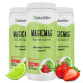 NaturalSlim MagicMag Magnesium Citrate Powder – Strawberry Lime Flavor, 8oz Drink Mix (3 Pack)