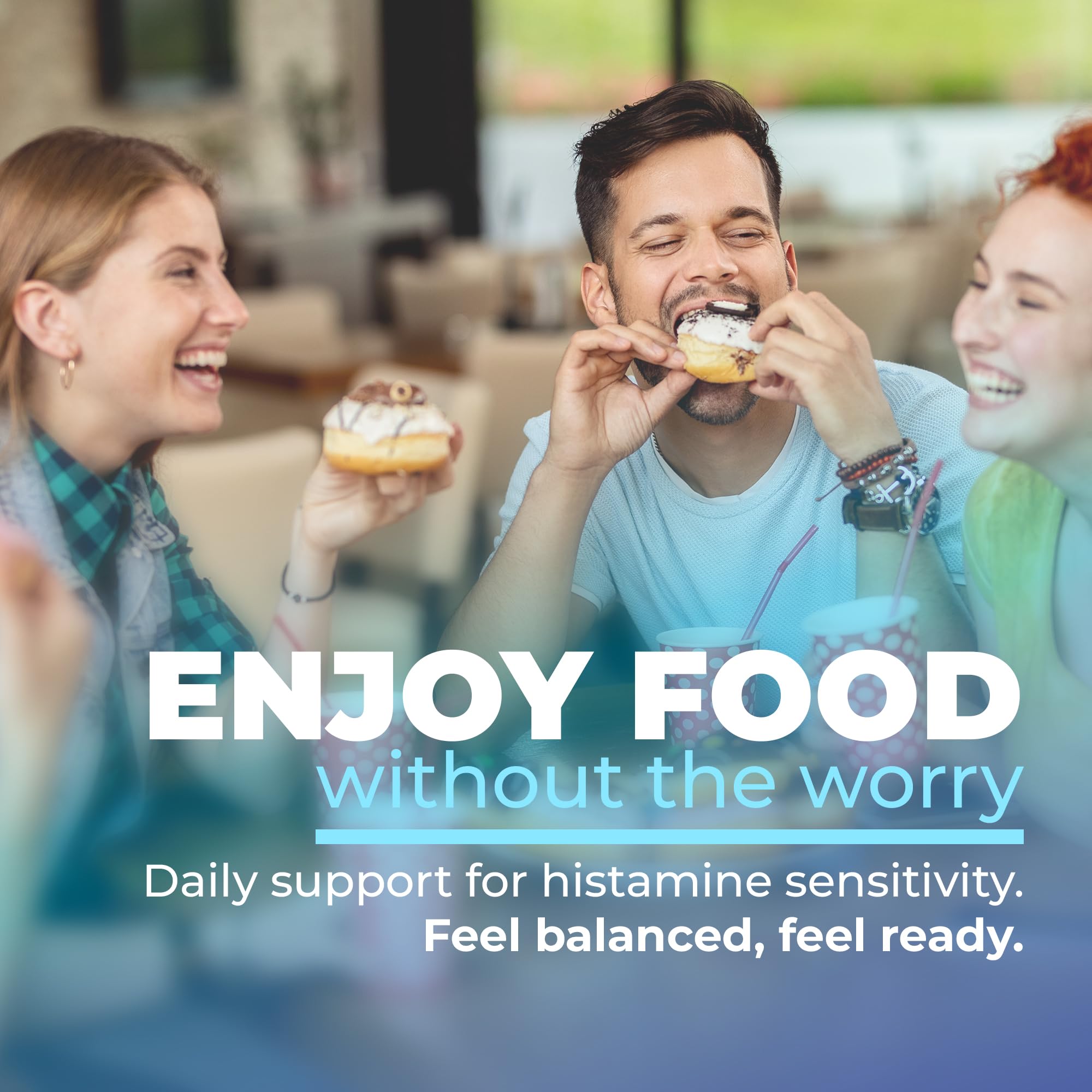 NATURALABS DAO Histamine Blocker – Diamine Oxidase (DAO) + Vitamin C for Gut Health | 60 Servings