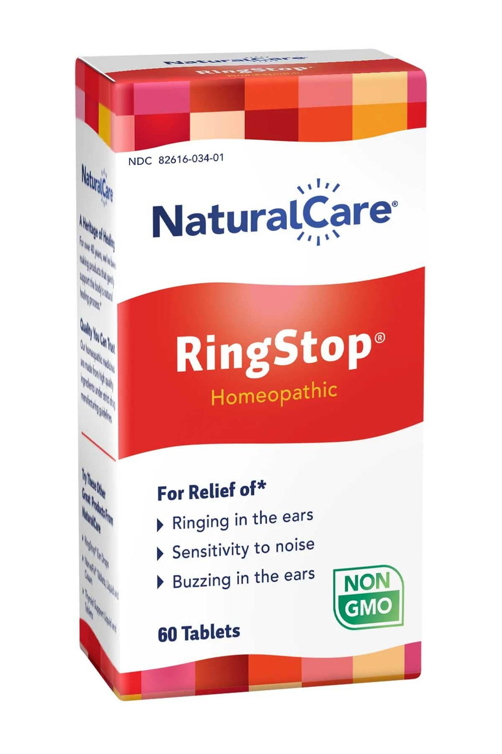 NaturalCare RingStop Homeopathic Tablets 60ct – Ear Ringing Relief