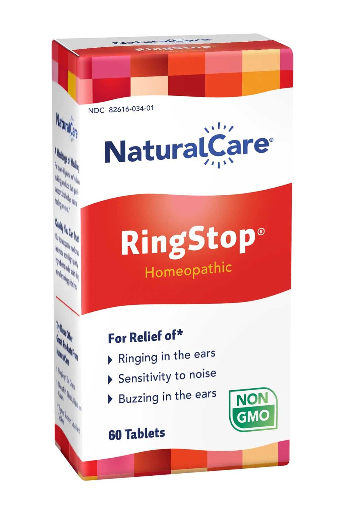 NaturalCare RingStop Homeopathic Tablets 60ct – Ear Ringing Relief