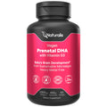 Naturalis Vegan Prenatal: Full Spectrum Omega-3 + Vitamin D3 & L-5-MTHF | Vegan Society Certified | 60 Veggie Softgels