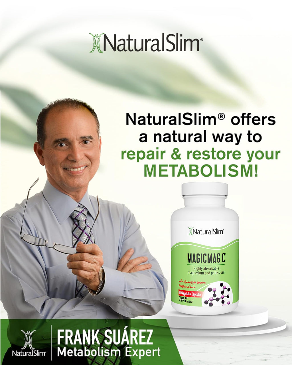MagicMag C by NaturalSlim – Magnesium Citrate with Potassium for Sleep & Muscle Relaxation