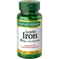 Nature's Bounty Gentle Iron 28 mg – 90 Capsules | Iron Glycinate, Folic Acid, B12 & Vitamin C