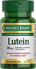 Nature's Bounty Lutein Pills – Eye Health Support, 20 mg, 40 Softgels