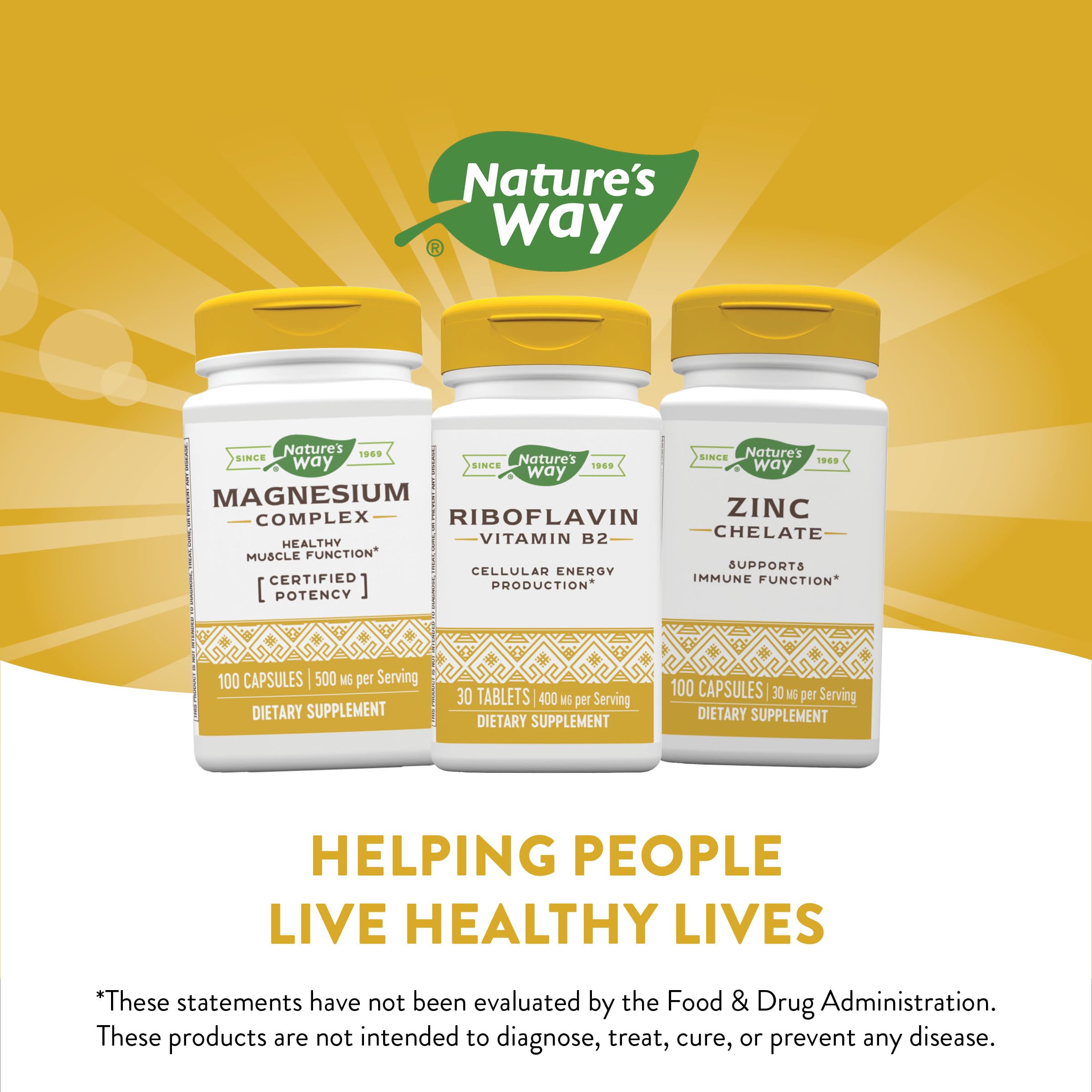 Nature's Way Riboflavin Vitamin B2, Supports Cellular Energy Production*, Vegan, 30 Tablets (Packaging May Vary)