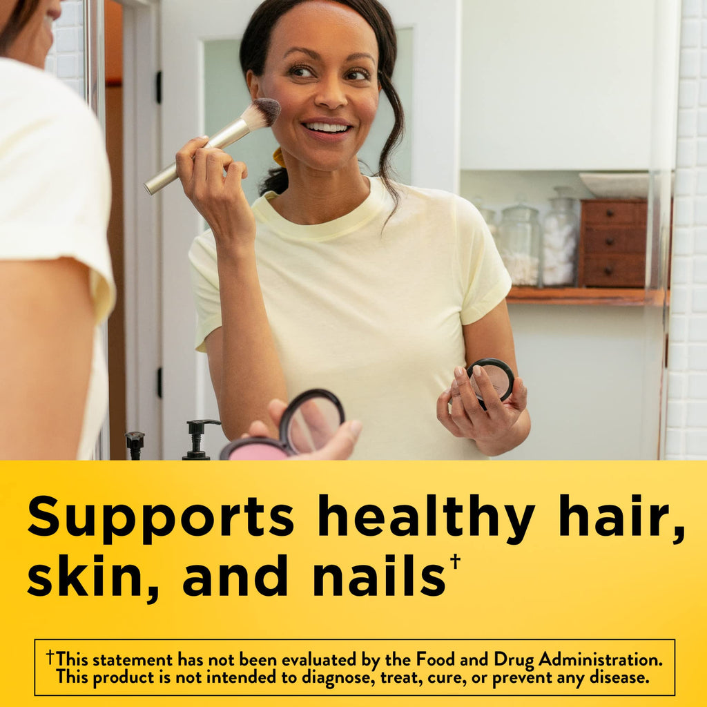Nature Made Biotin 2500 mcg Softgels – Healthy Hair, Skin & Nails | 150 Day Supply