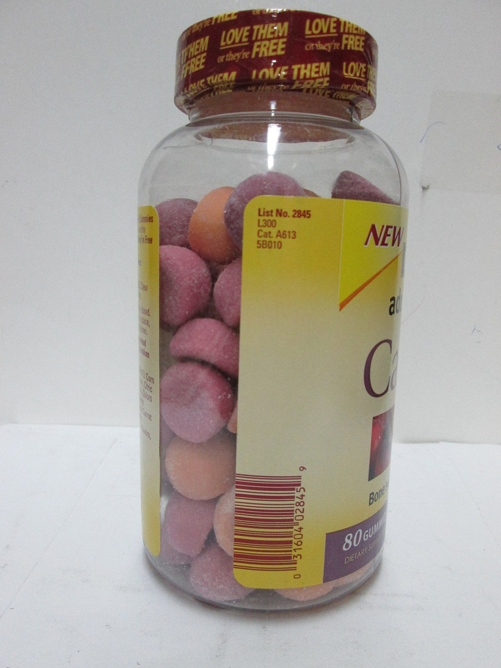 Nature Made Calcium Adult Gummies, 80 Count (Pack of 3) - Calcium Gummies for Adults