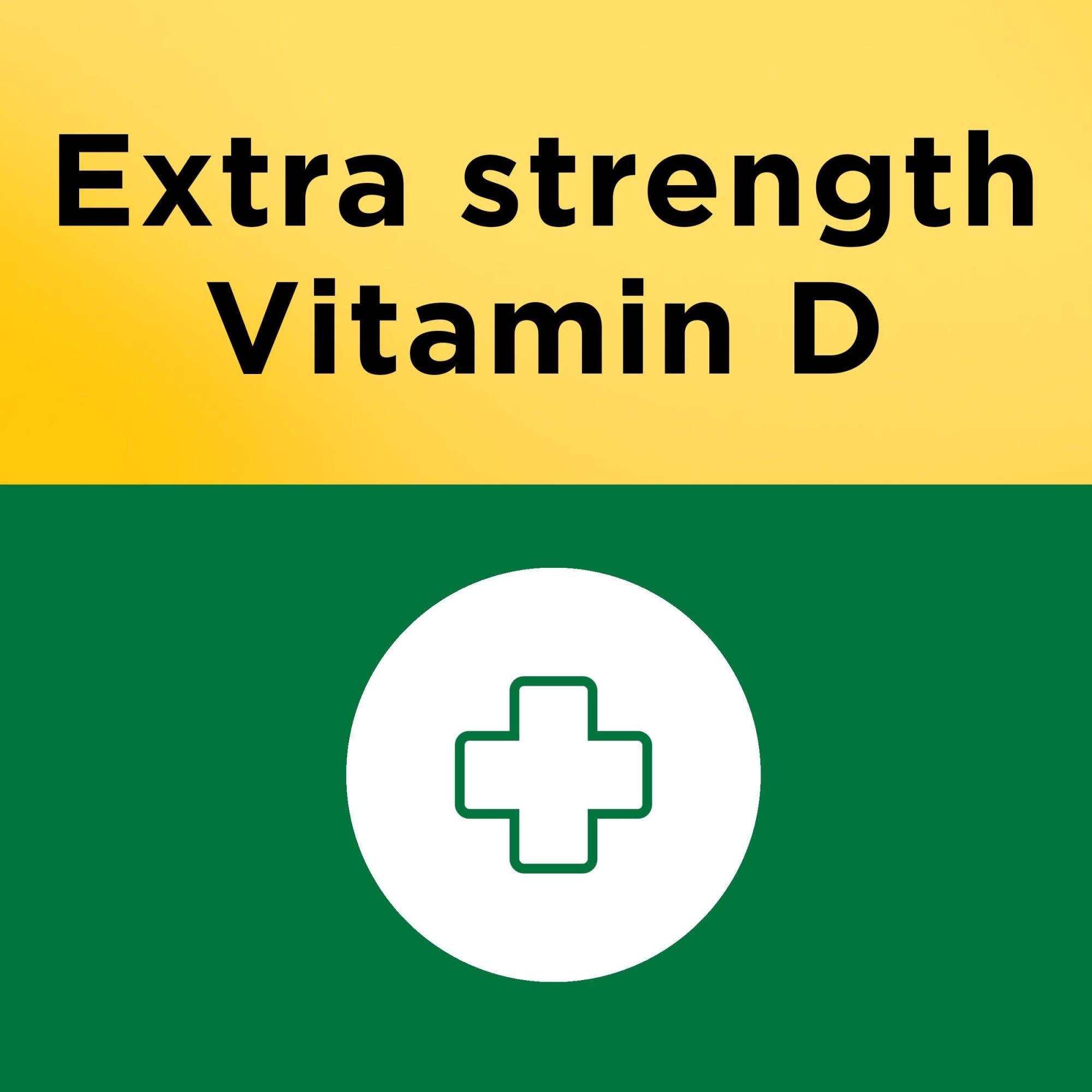 Nature Made Vitamin D3 5000 IU Softgels – Extra Strength (180 Count)