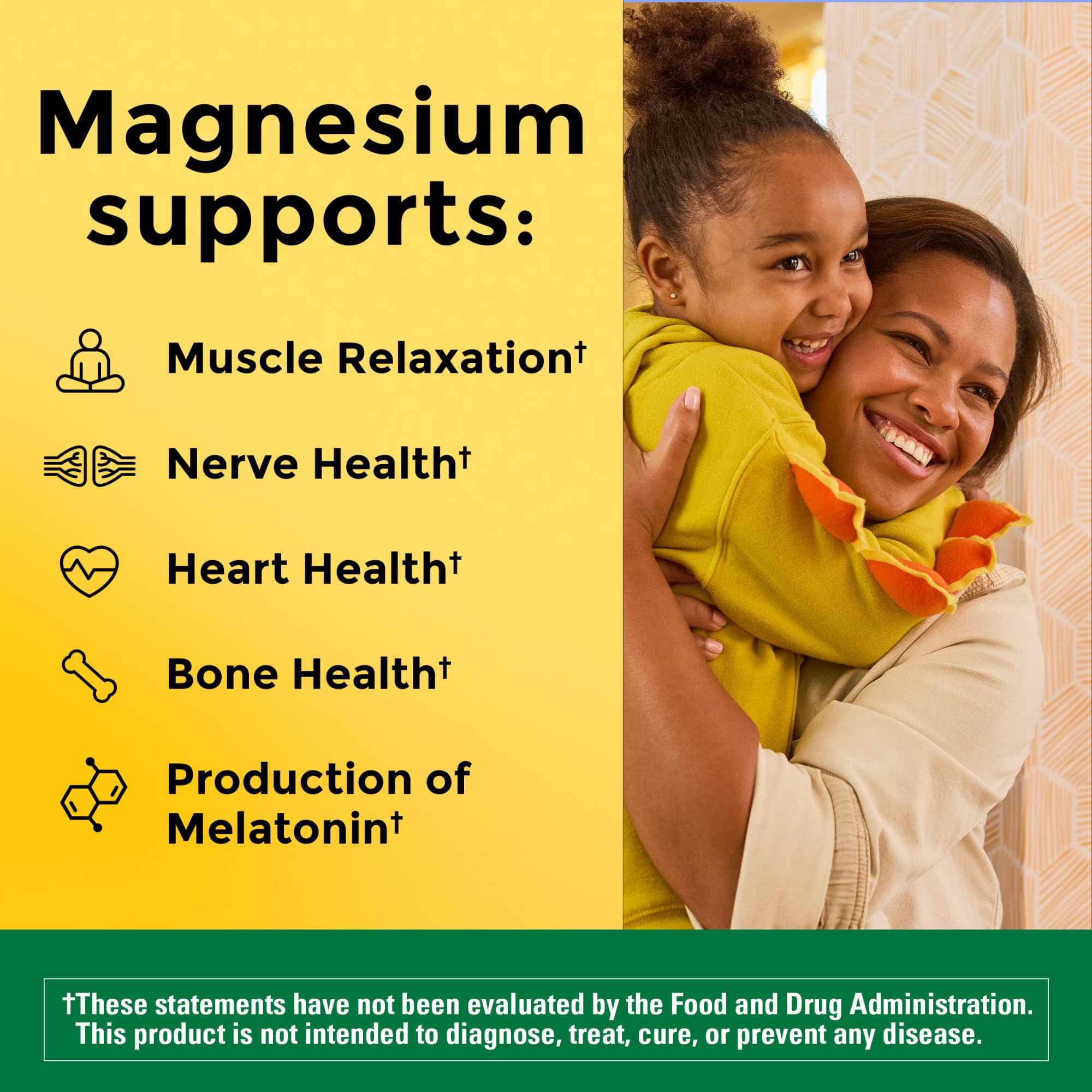 Nature Made Magnesium Complex with Vitamin D3 & Zinc – 60 Capsules | Immune & Muscle Support