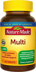 Nature Made Multi Complete Tablets - 130 ct, Pack of 2 | 23 Essential Nutrients