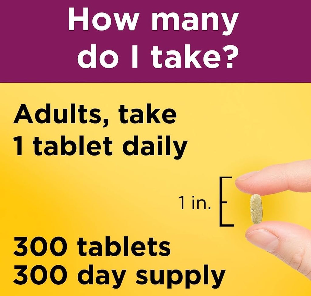 Nature Made Multivitamin For Him No Iron - 300 Tablets, Men's Daily Nutrition
