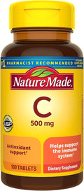 Nature Made Vitamin C 500 mg Caplets, 100 Count (3 Pack) | Immune Support