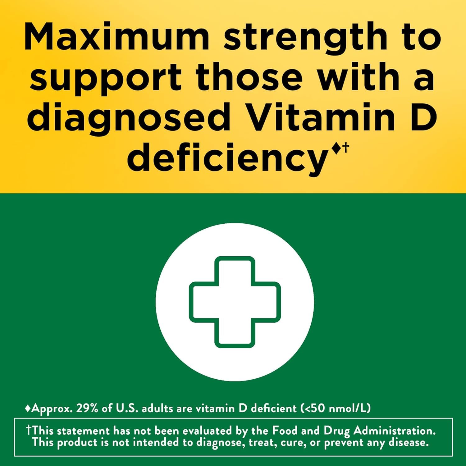 Nature Made Vitamin D3 10000 IU Softgels – Pack of 2 (60 Softgels each) | Bone, Teeth, Muscle & Immune Health