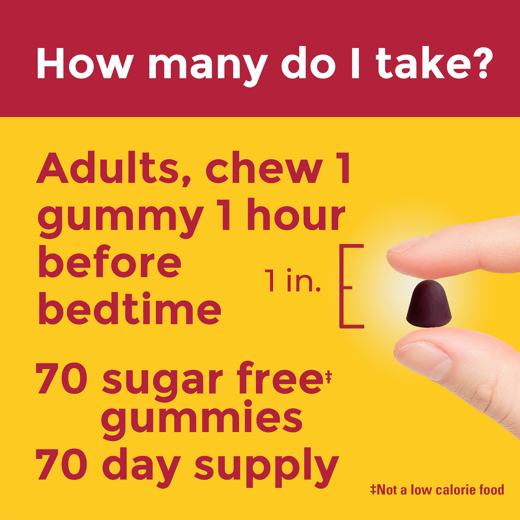 Nature Made Zero Sugar Melatonin Gummies 5mg – 70 Count, 70-Day Supply | Drug-Free Sleep Aid