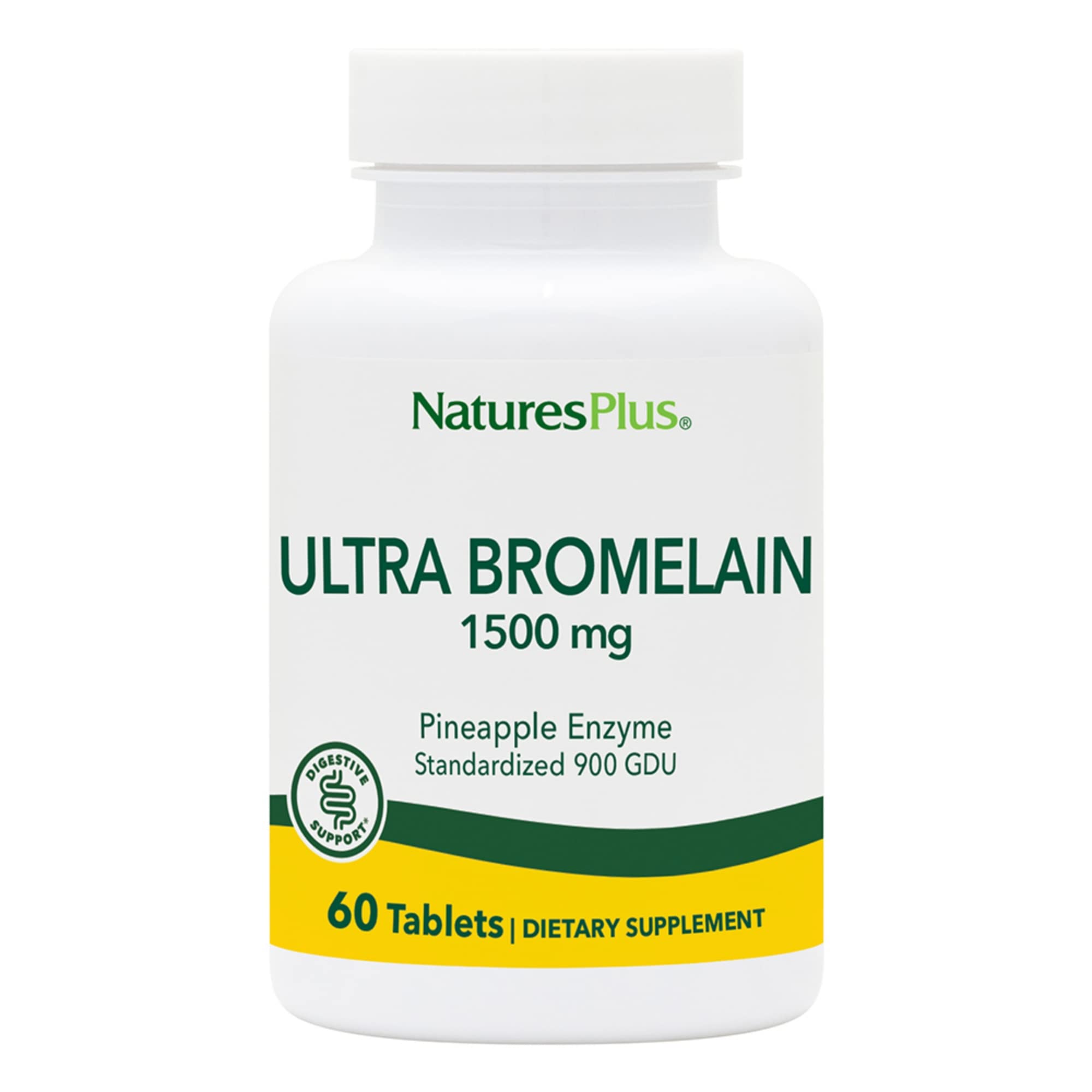 Nature's Plus Ultra Bromelain 1500 mg - 60 Tablets | Digestive & Joint Support