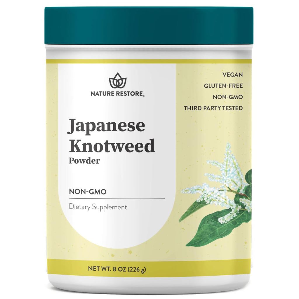 Nature Restore Japanese Knotweed Powder - 8 oz, Trans-Resveratrol, Non-GMO, Gluten Free | Polygonum Cuspidatum