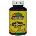Nature's Blend Calcium Carbonate 600mg Tablets - 100 ct (Pack of 2)