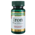 Nature's Bounty Iron 65 mg Tablets - 3-Pack | 100-Count Bottles