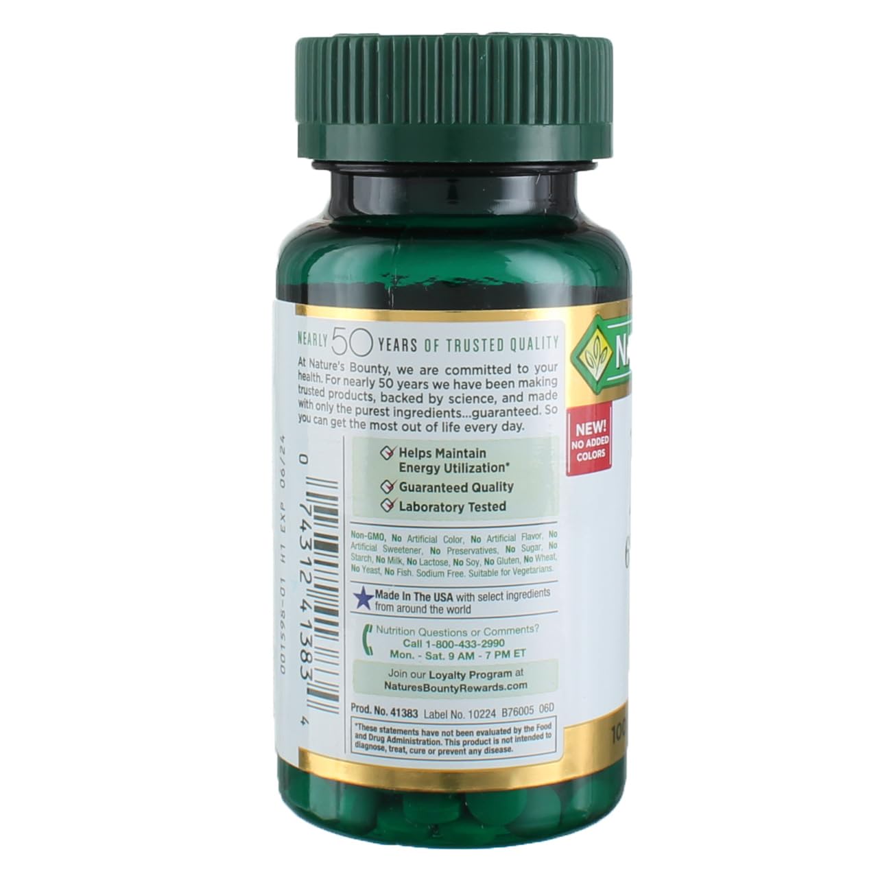 Nature's Bounty Iron 65 mg Tablets - 3-Pack | 100-Count Bottles