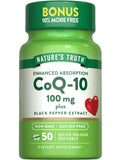 Nature's Truth CoQ10 100mg Softgels with Black Pepper – Non-GMO & Gluten Free
