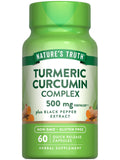 Nature's Truth Turmeric Curcumin with Black Pepper Extract - 500mg, 60 Capsules | Non-GMO & Gluten-Free