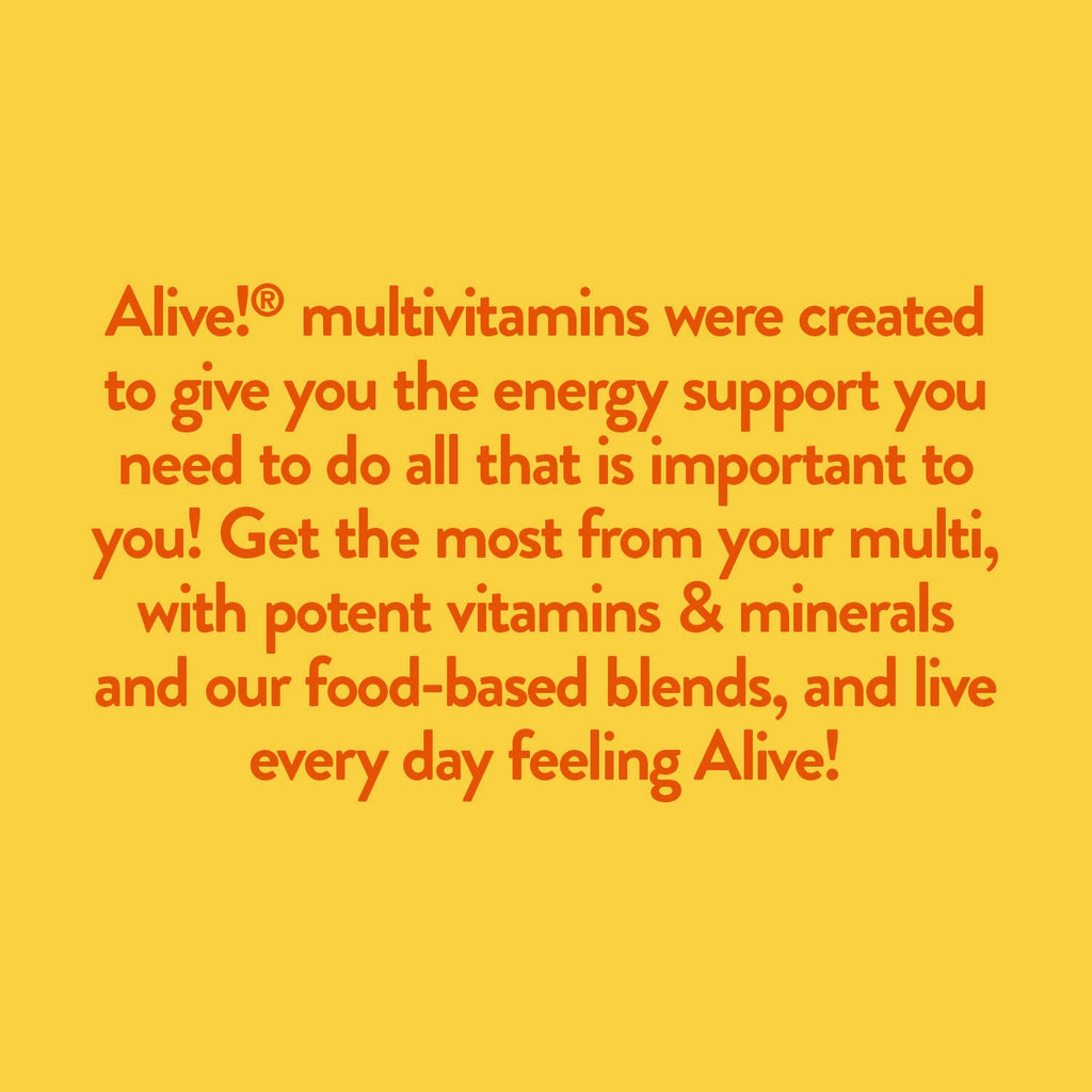 Nature's Way Alive! Max Potency Daily Multivitamin – Natural, 90 Count