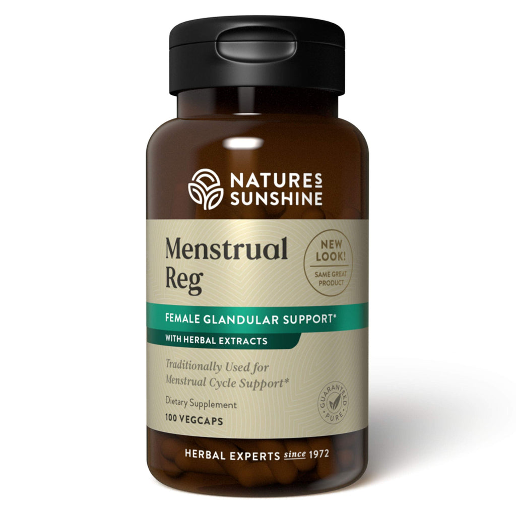 Nature's Sunshine Menstrual Reg, 100 Caps, Kosher - Hormone Balance & Comfort