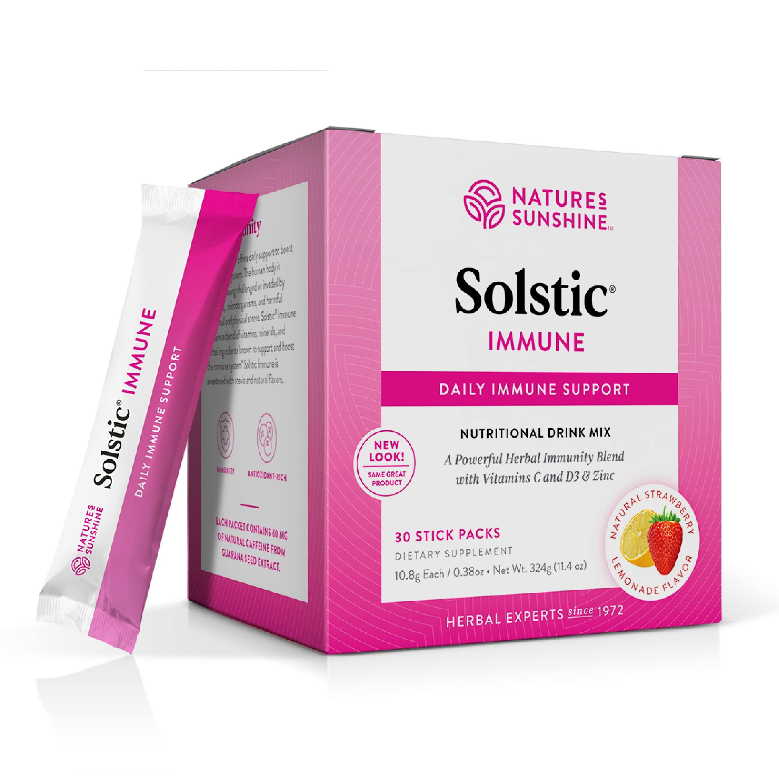 Nature's Sunshine Solstic Immune, 30 Packs | Immune Support with Antioxidant Vitamins & Berries