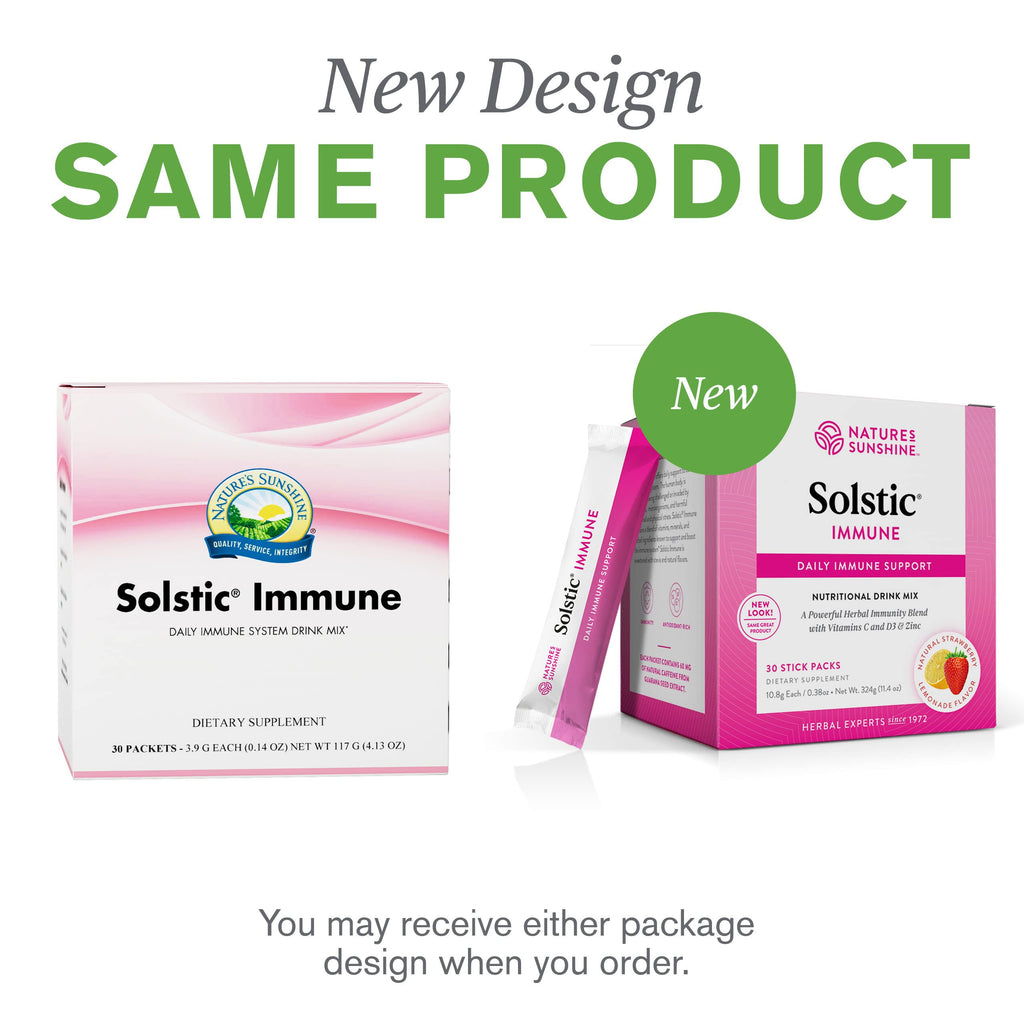 Nature's Sunshine Solstic Immune, 30 Packs | Immune Support with Antioxidant Vitamins & Berries