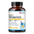 Nature Target Probiotics for Men – Digestive Health with Enzymes & Prebiotics, 100 Billion CFUs, Saw Palmetto & Cranberry, 90 VeggieCaps