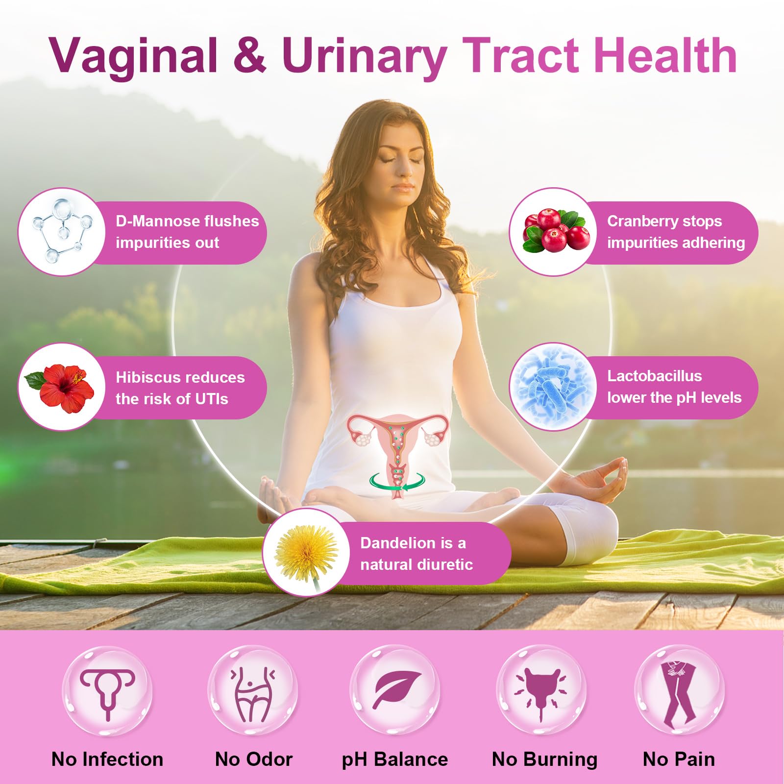 NATURE TARGET Probiotics for Women – 100B CFUs, Enzymes & Cranberry