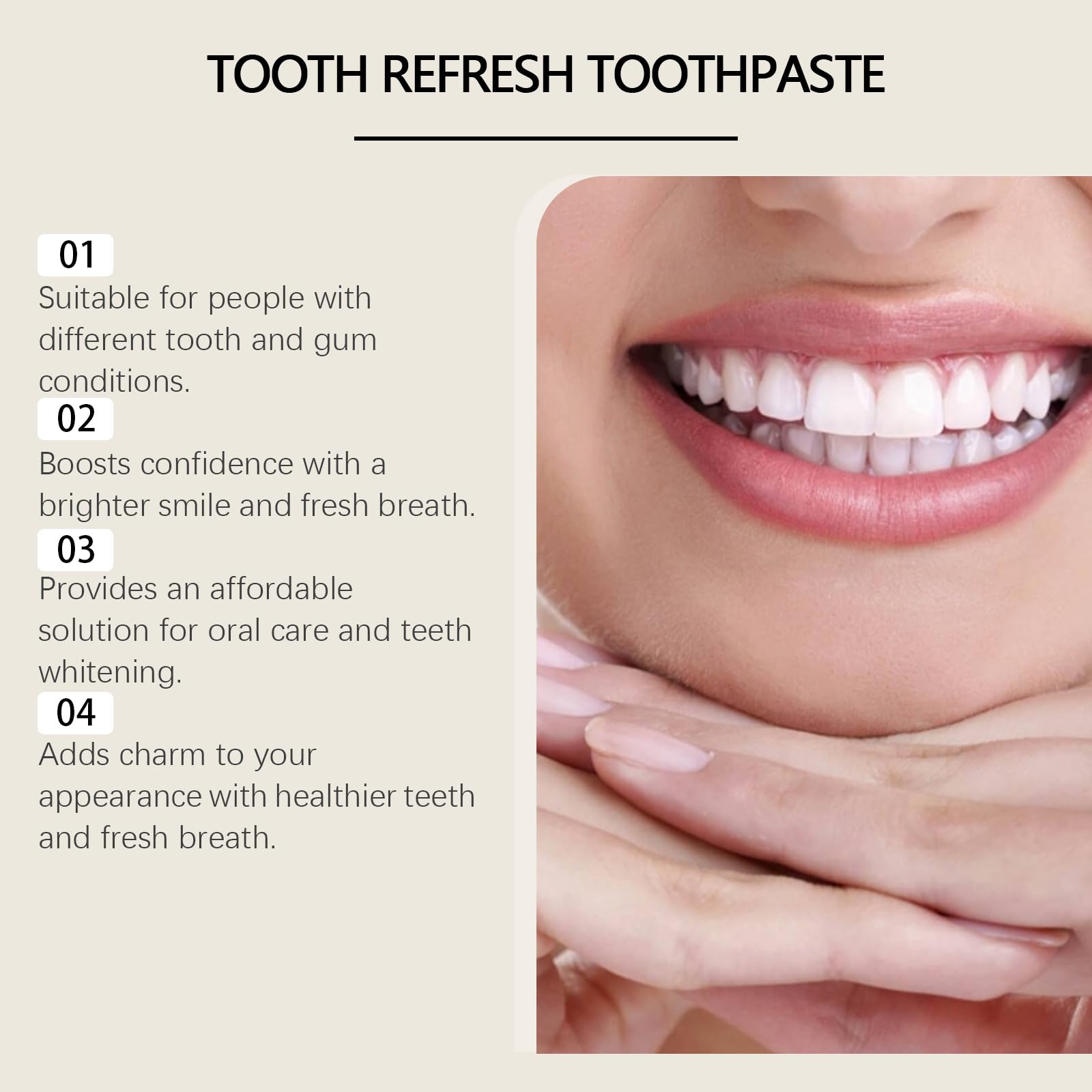 Nature Tooth Refresh Toothpaste – Whitening & Fresh Breath (100g)