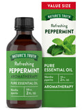 Nature's Truth Peppermint Essential Oil Pure – 2 fl oz | Diffuser & Aromatherapy