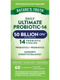 Nature's Truth Probiotic for Women and Men | 50 Billion CFU, 14 Strains, 60 Veg Capsules