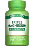 Nature's Truth Triple Magnesium Complex – 100 Capsules | Non-GMO & Gluten Free