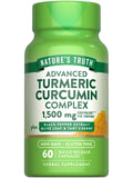 Nature's Truth Turmeric Curcumin 1500 mg – 60 Capsules | Black Pepper, Olive Leaf & Tart Cherry | Non-GMO & Gluten Free