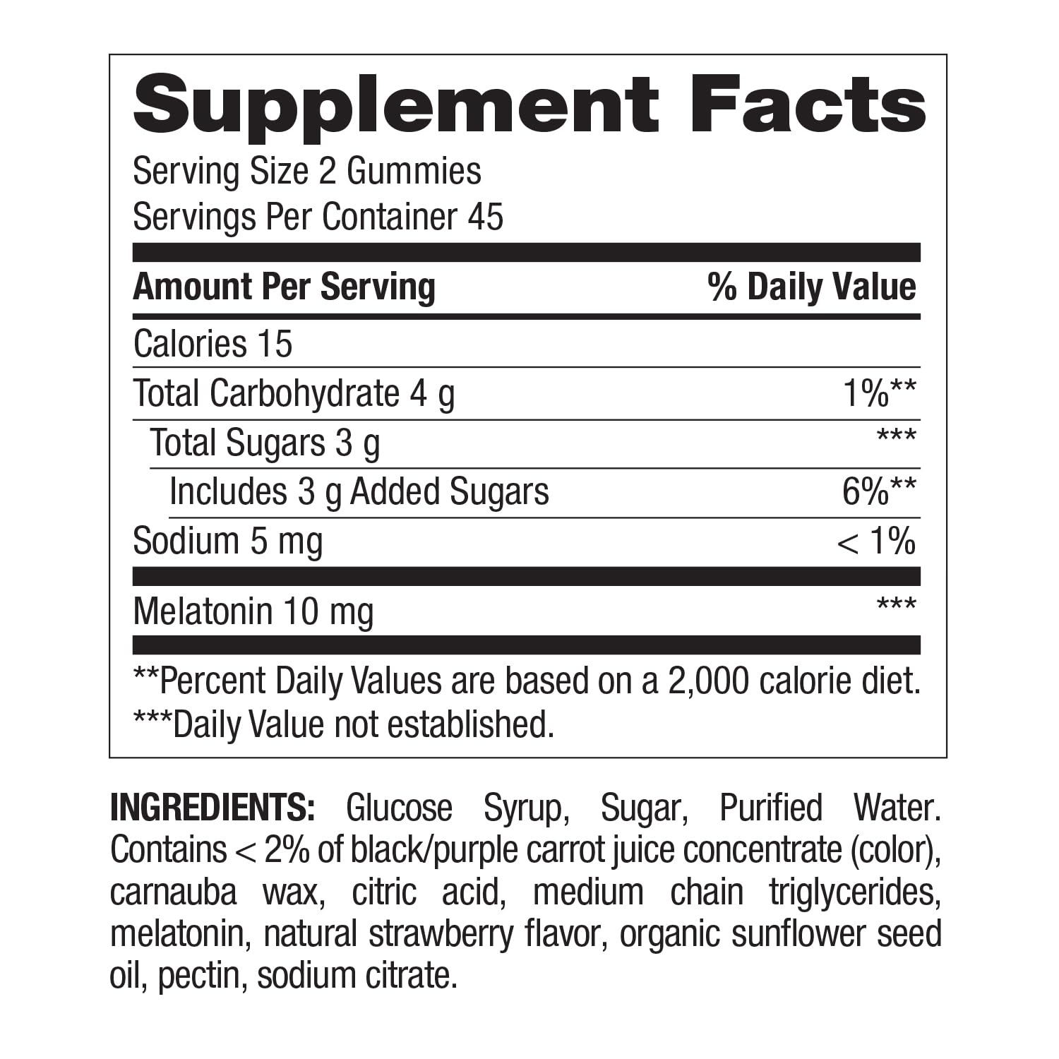 Nature's Wonder Drug-Free Melatonin Gummies – 10 mg, 90 Count (Pack of 2)
