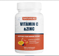 Nature4U Vitamin C 1000mg with Zinc – Rose Hips & Citrus Bioflavonoids | Immune Support, Antioxidants | 300 Capsules
