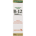 Nature's Bounty Super Strength B-12 5000mcg – Vegetarian Vitamin B12, 2 oz (Pack of 2)