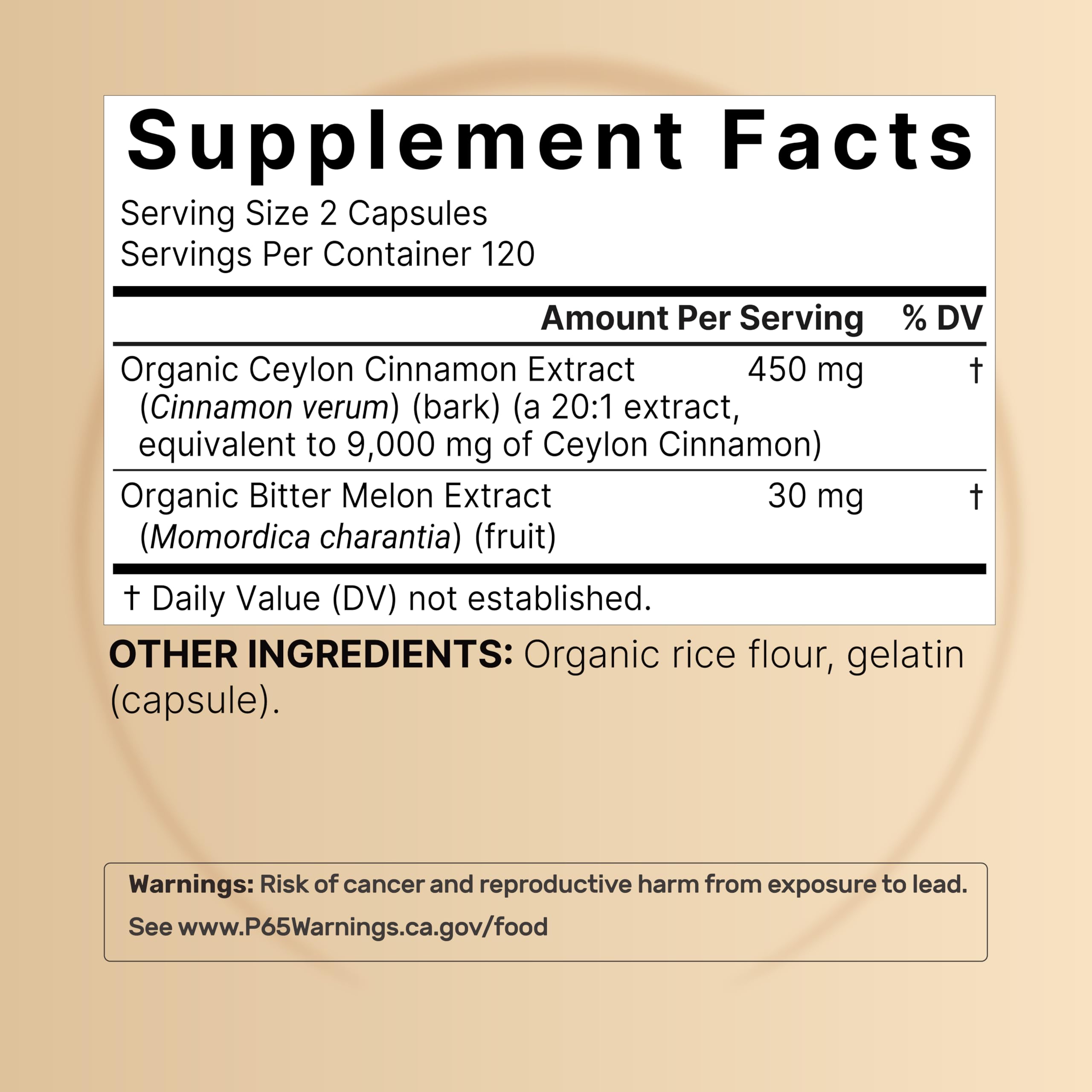 NatureBell 2 Pack Ceylon Cinnamon 9000mg Per Serving + Organic Bitter Melon – 480 Capsules | Non-GMO, Gluten Free