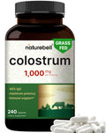 NatureBell Bovine Colostrum 1,000mg (240 Caps) – 40% IgG, Non-GMO | Gut Health & Immunity