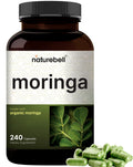 NatureBell Pure Moringa Capsules | Organic Moringa Powder, 240 Capsules